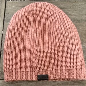 Coach Pink Knit Beanie